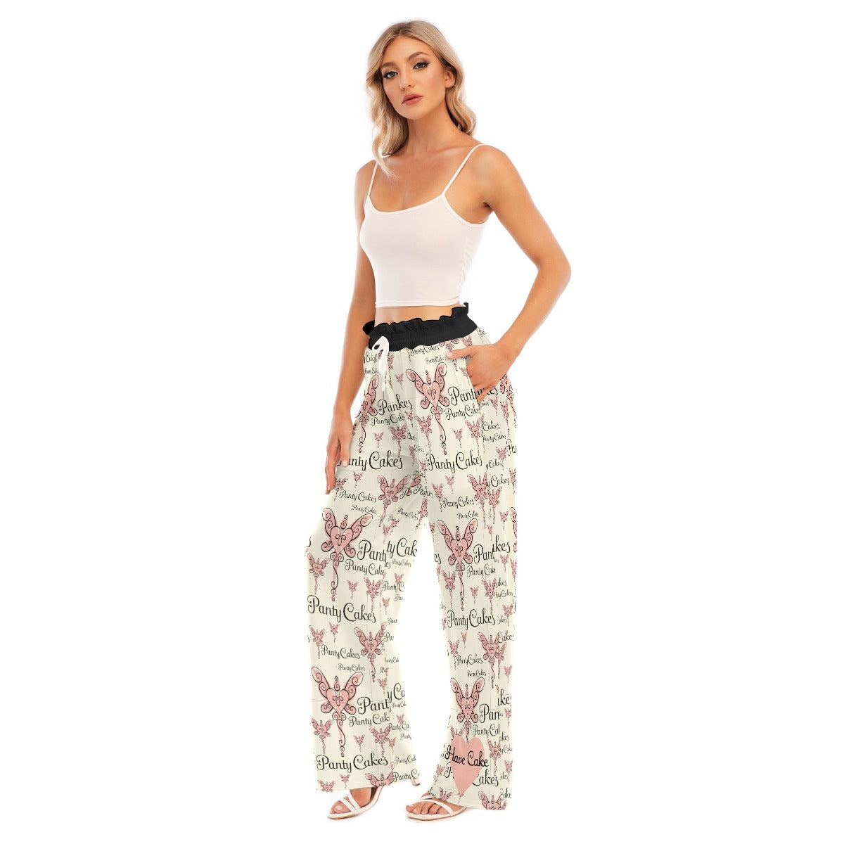 Pant Cakes PINK LOGO Wide Leg Pants