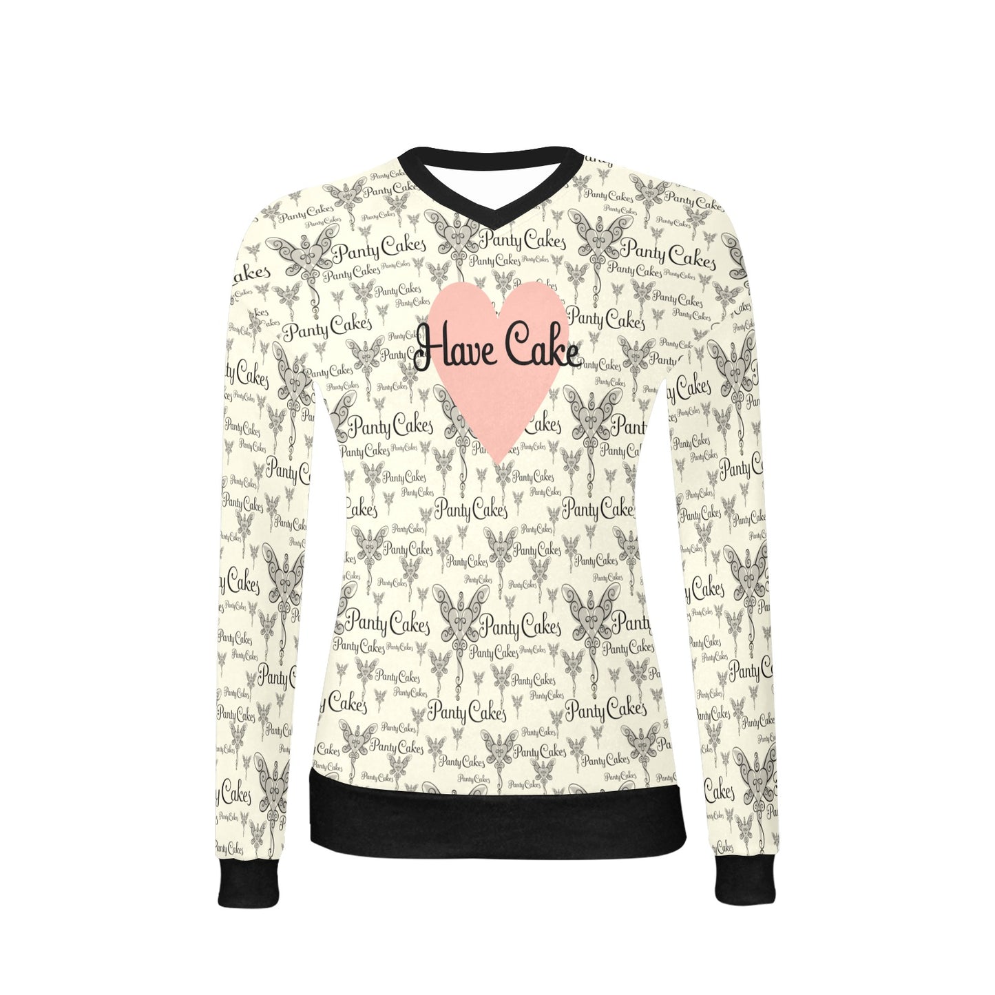 Panty Cakes LOGO V-Neck Sweater