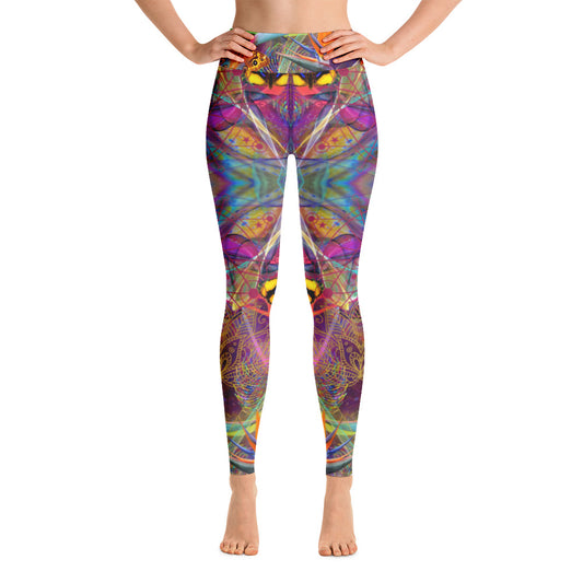 Neon Butterfly in Paradise LEGGINGS